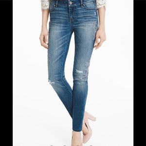 WHBM embroidered Skinny Jean